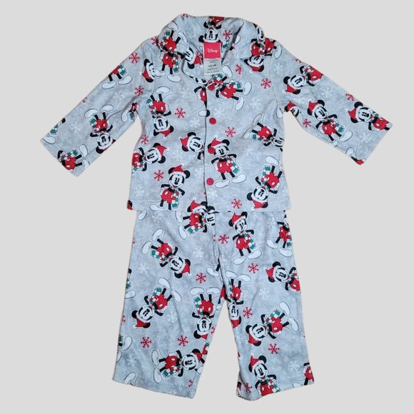 NWOT Disney Christmas Holiday Fleece Pajama Set Toddler 18 mo - Picture 4 of 4